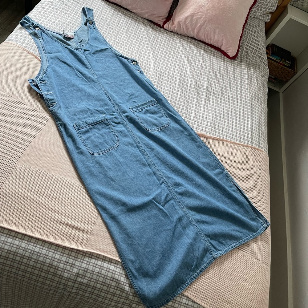 Long denim dress